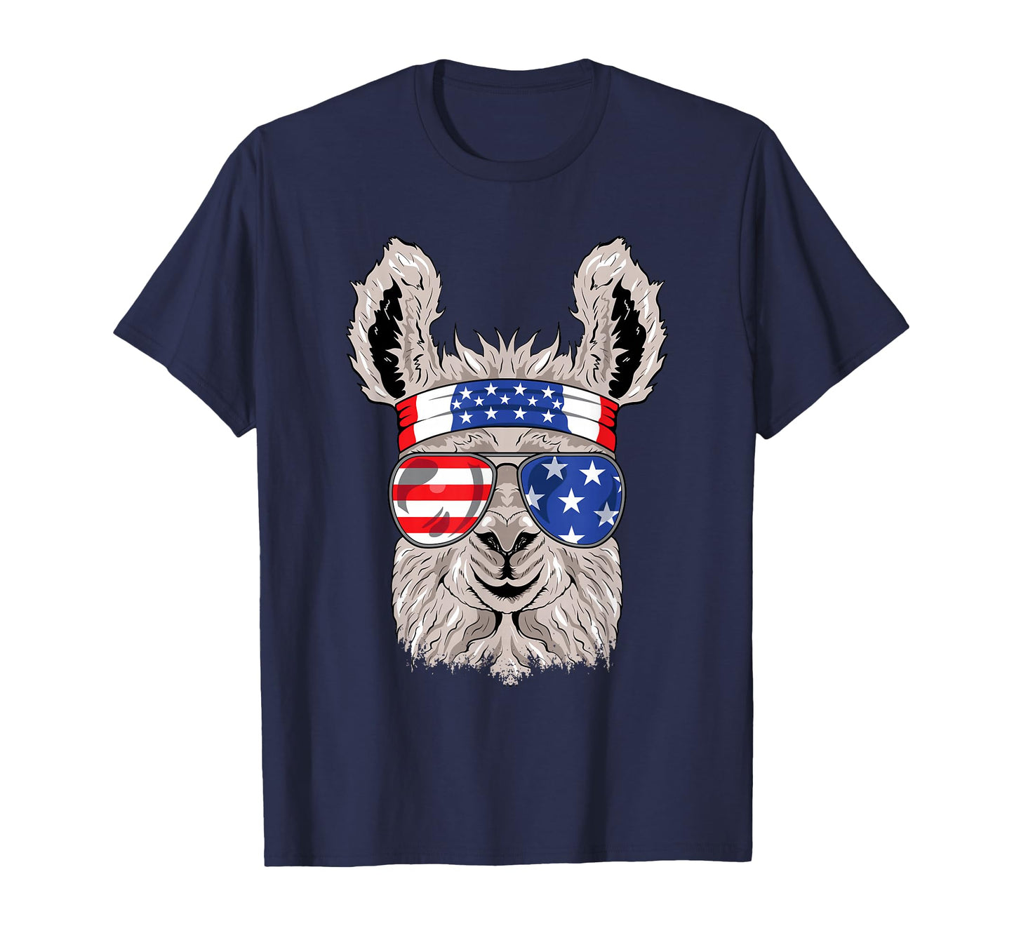 USA Patriotic Llama Shirt - July 4th T-shirt - Alpaca T-Shirt