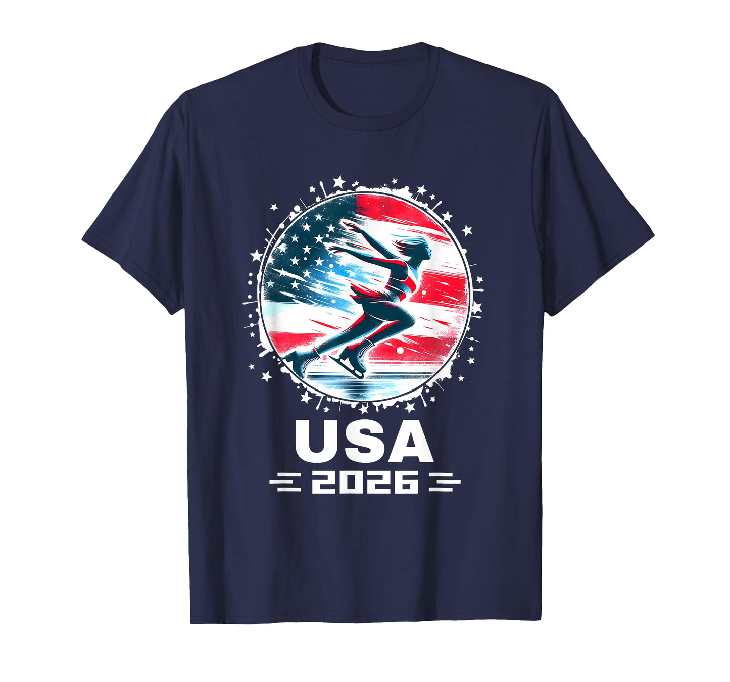 USA Women's Figure Skating Team 2026 Clothing Figure Skating T-Shirt
