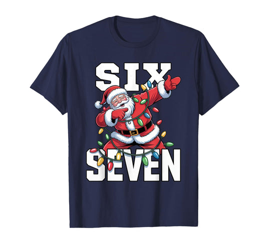 6 7 Christmas Six Seven 67 Meme Funny Dabbing Santa Dab T-Shirt