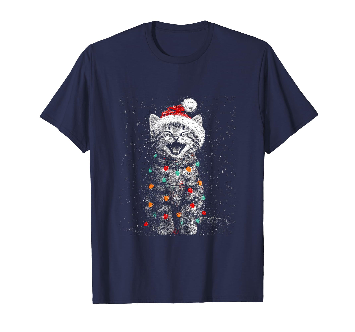 Christmas Funny Cat T-Shirt