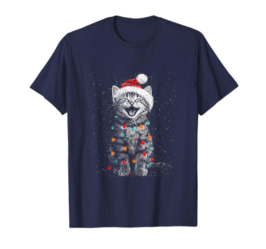 Christmas Funny Cat T-Shirt