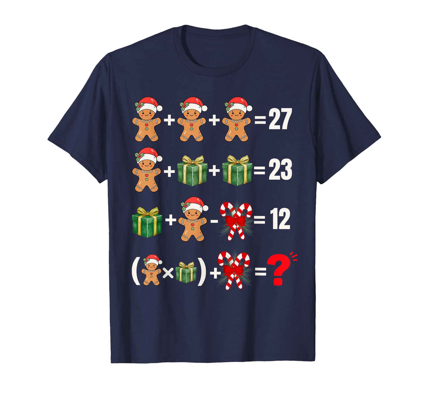 Funny 67 Meme Candy Merry Santa Math Teacher Christmas 6 7 T-Shirt