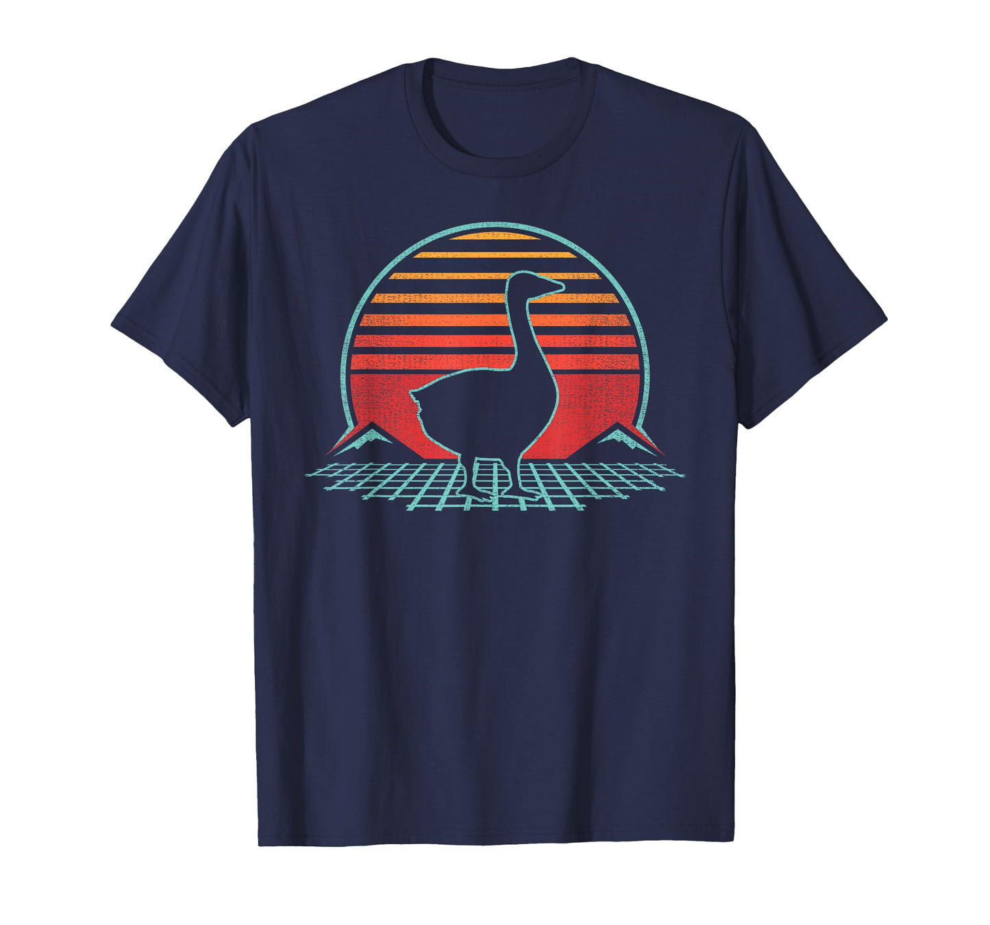 Goose Retro Vintage 80s Style Animal Lover Gift T-Shirt