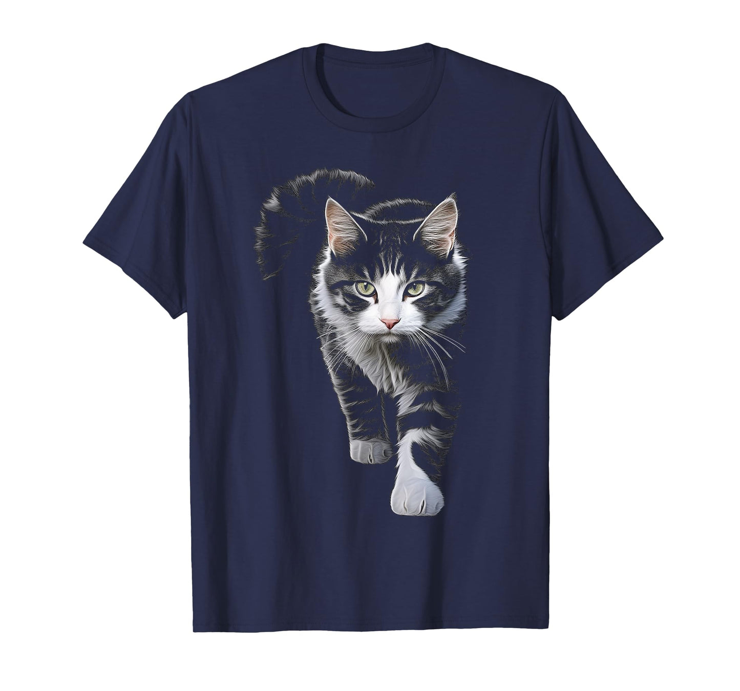 Cat Drawing Animal Art Motif Cat T-Shirt