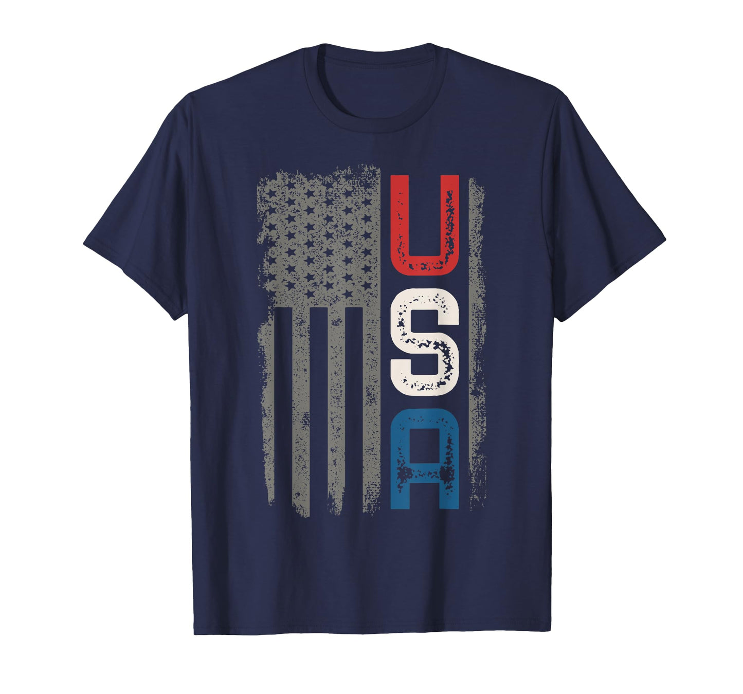 American Flag Vintage USA Patriotic Distressed American Flag T-Shirt