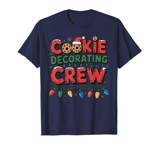 Cookie Decorating Crew Christmas Baking Baker Santa Hat T-Shirt