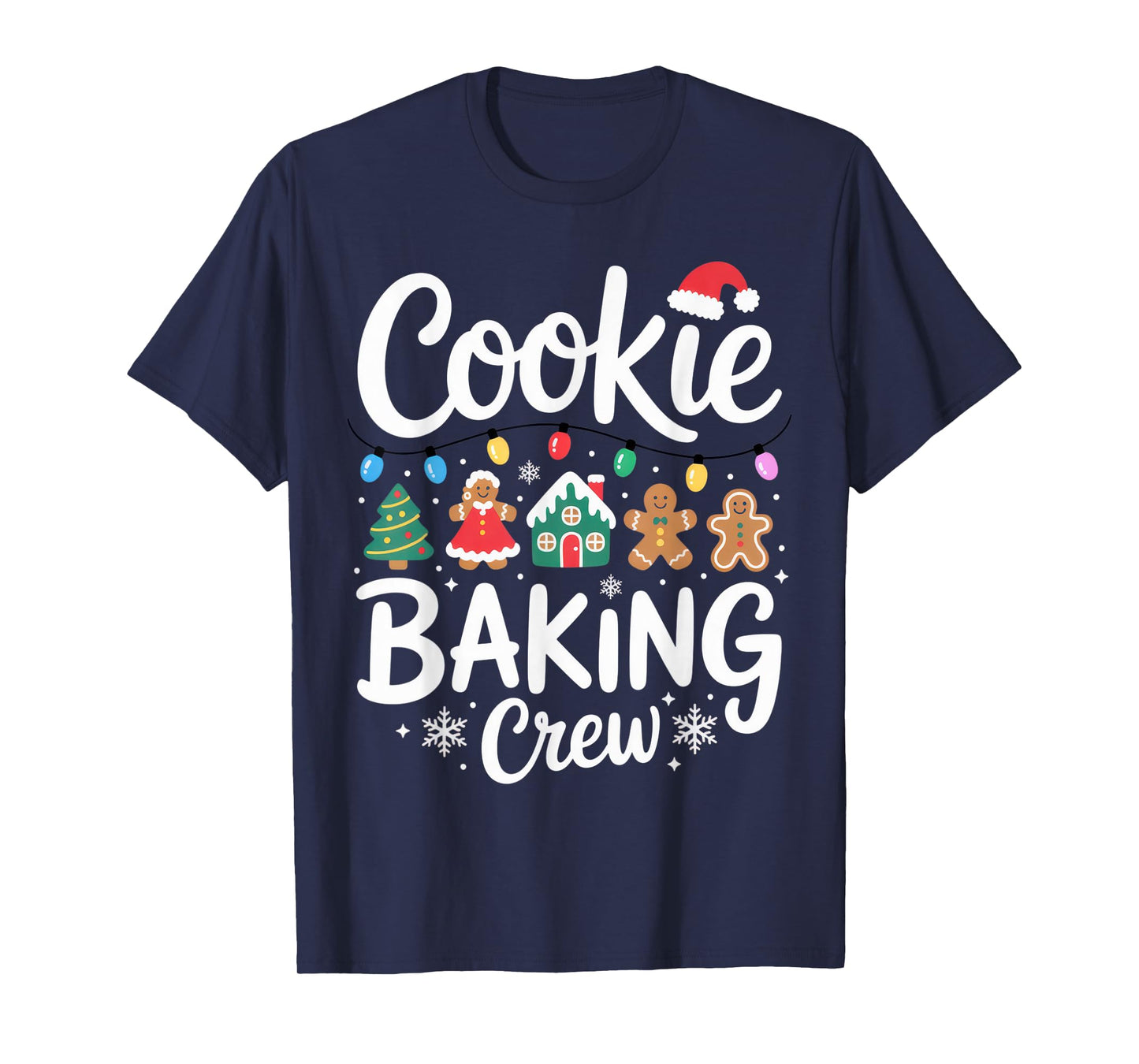 Cookie Baking Crew Christmas Chefs Festive Holiday Fun T-Shirt