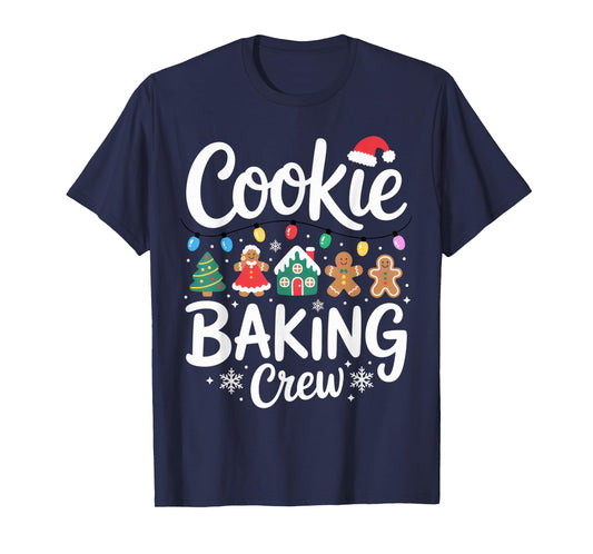 Cookie Baking Crew Christmas Chefs Festive Holiday Fun T-Shirt