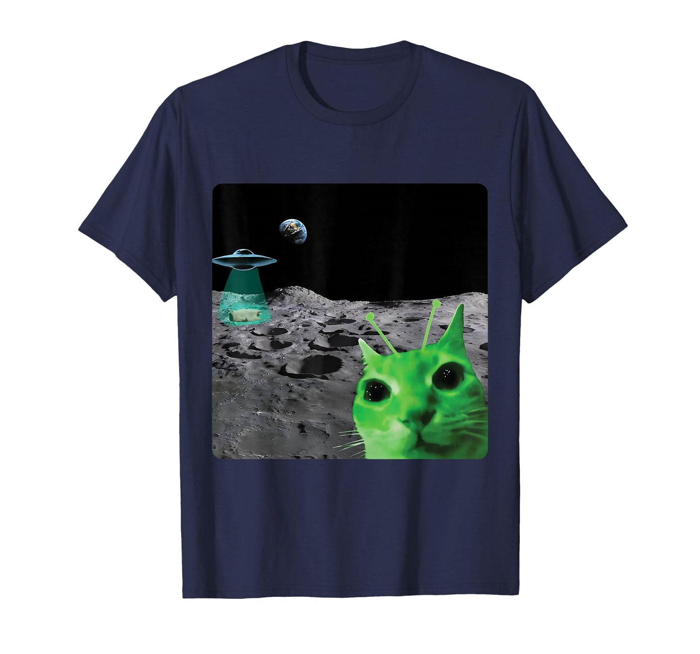 Gnarp Alien Cat Meme Funny Brainrot Kitten Meme Silly Cat T-Shirt