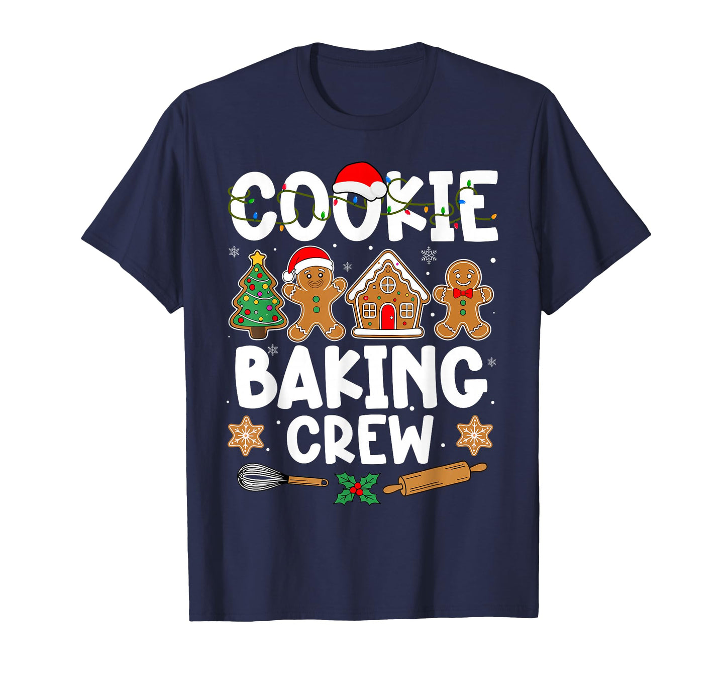 Cookie Baking Crew for Women Kids Men Boy Family Christmas T-Shirt
