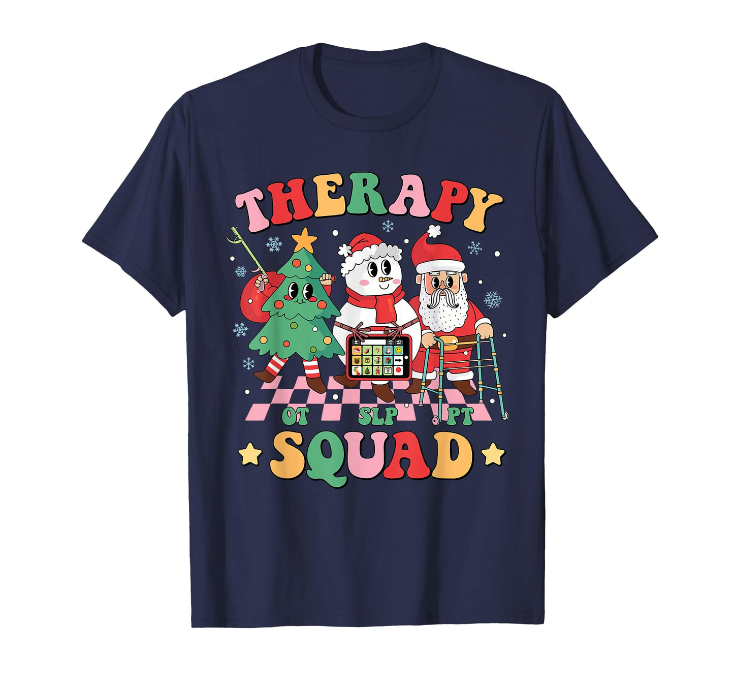 Christmas Therapy Squad SLP OT PT Occupational Therapy Team T-Shirt