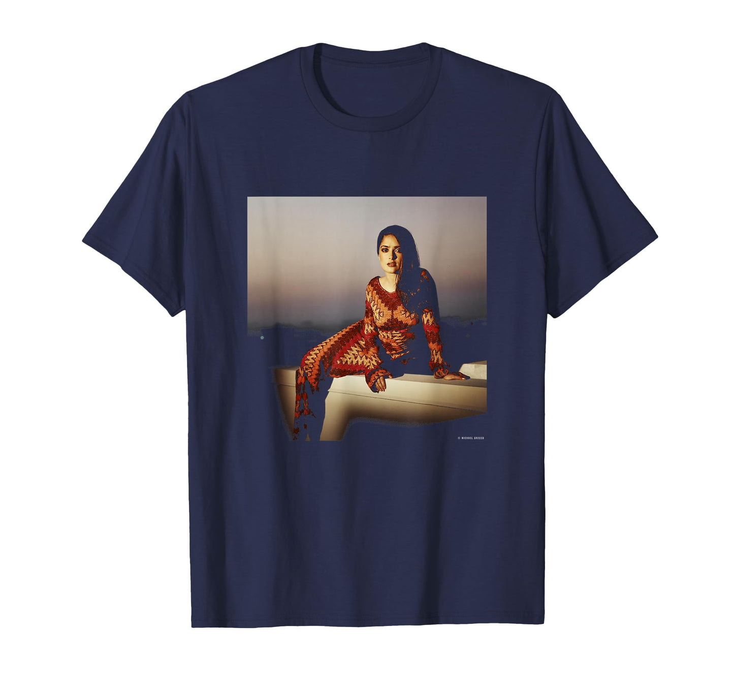Salma Hayek from Dusk Till Dawn Frida Actor Michael Grecco T-Shirt