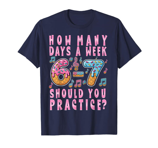 Funny 6 7 Meme Six Seven for Music Teacher T-Shirt