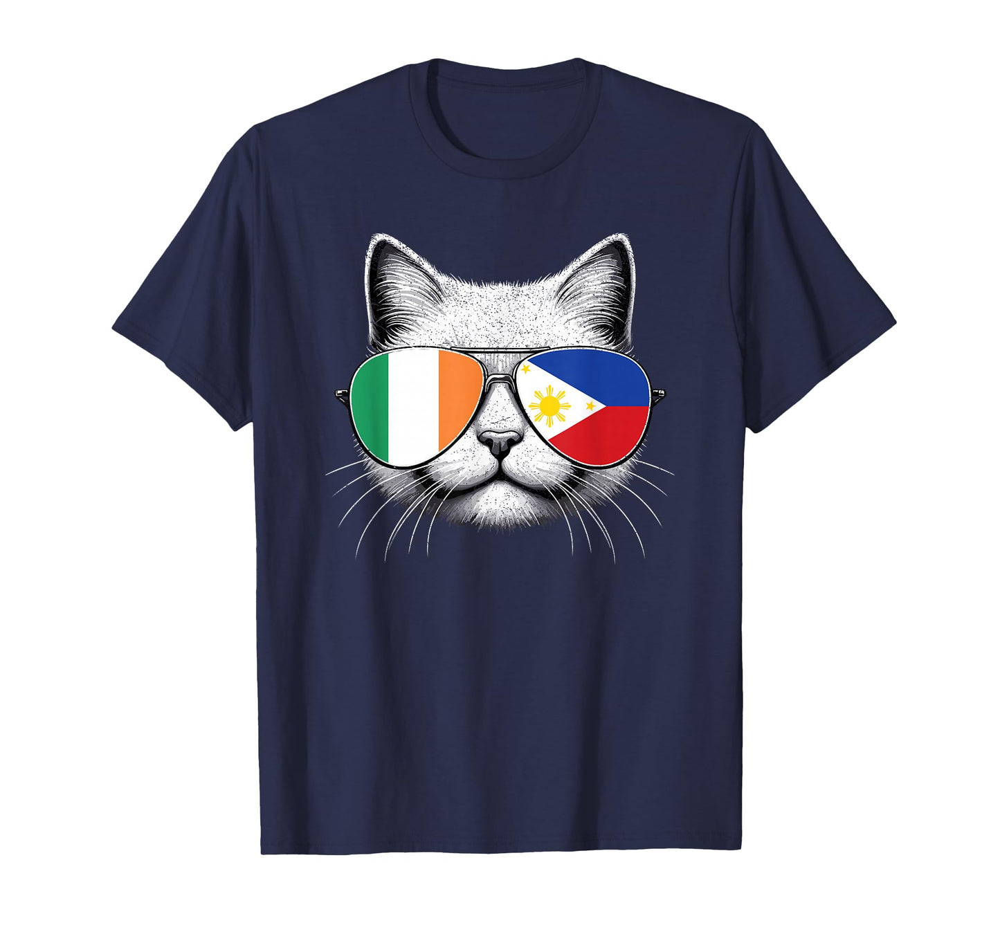 Irish Filipino Funny Cat Ireland Philippines Pinoy Pride T-Shirt