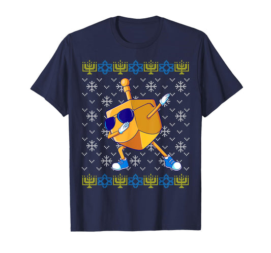 Dabbing Dreidel Ugly Hanukkah Sweater Xmas Chanukah Gift T-Shirt