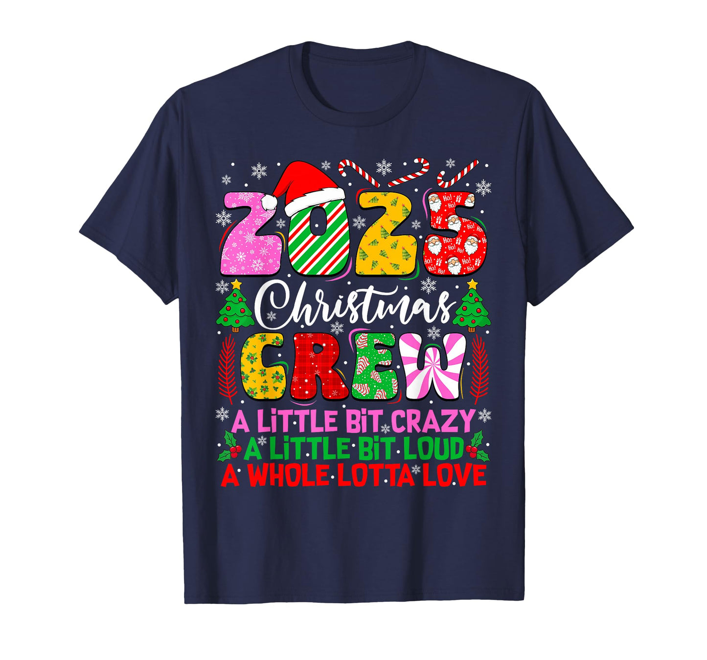 2025 Christmas Crew Family Christmas Matching Outfit Xmas T-Shirt
