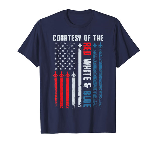 Courtesy of The Red White and Blue Shirt Men Women Kids T-Shirt