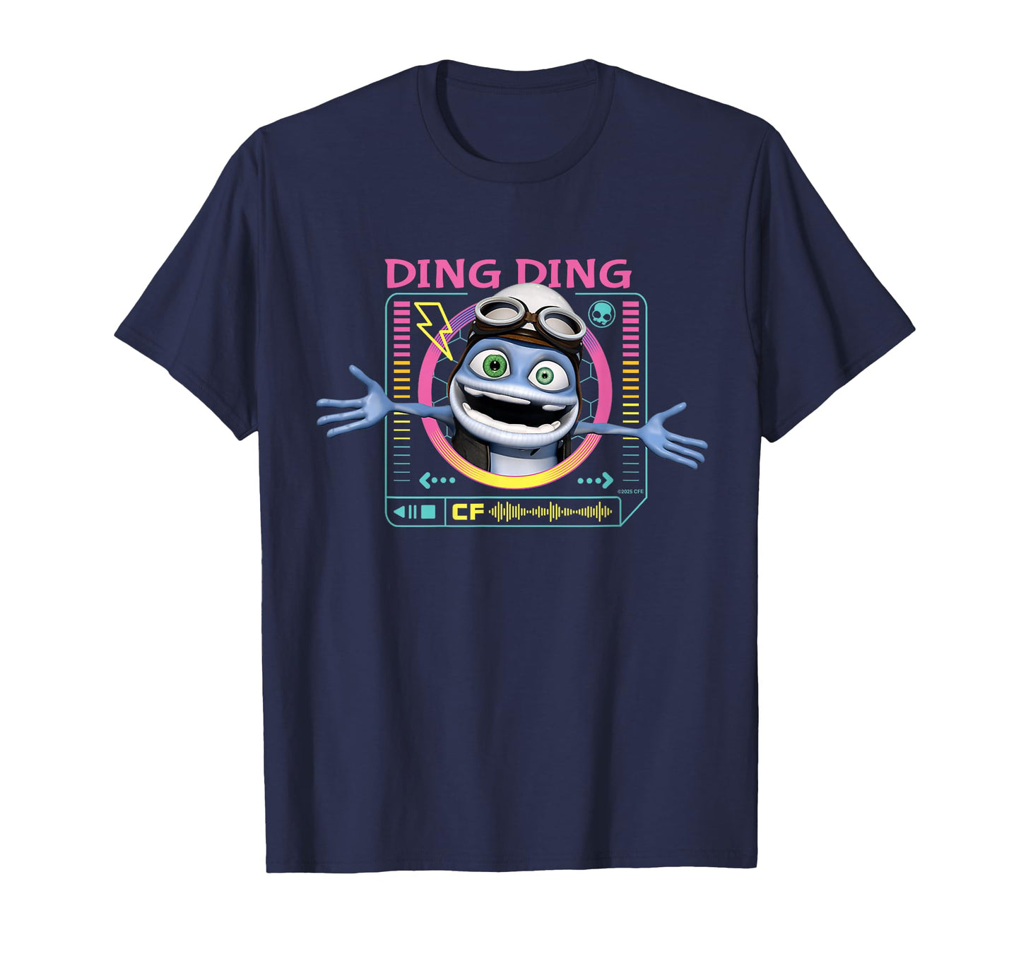 Crazy Frog Retro Music Player for Kids Funny Ding Ding T-Shirt