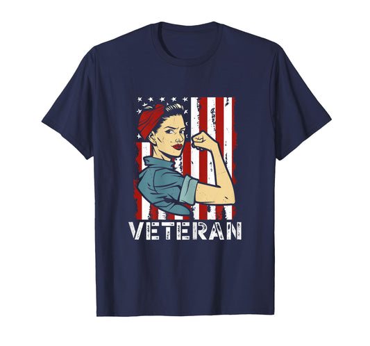 Female Veteran Veteran's Day U.S. Veteran T-Shirt
