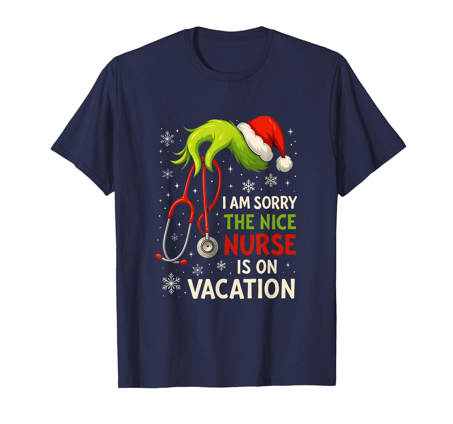 Christmas I Am Sorry The Niche Nurse Funny Santa Hat Medical T-Shirt