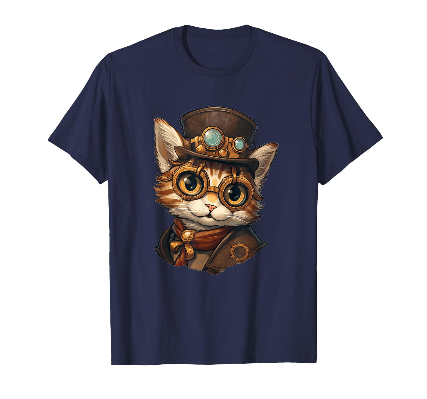 Steampunk Cat Women Men Kids Steampunk Kitten T-Shirt