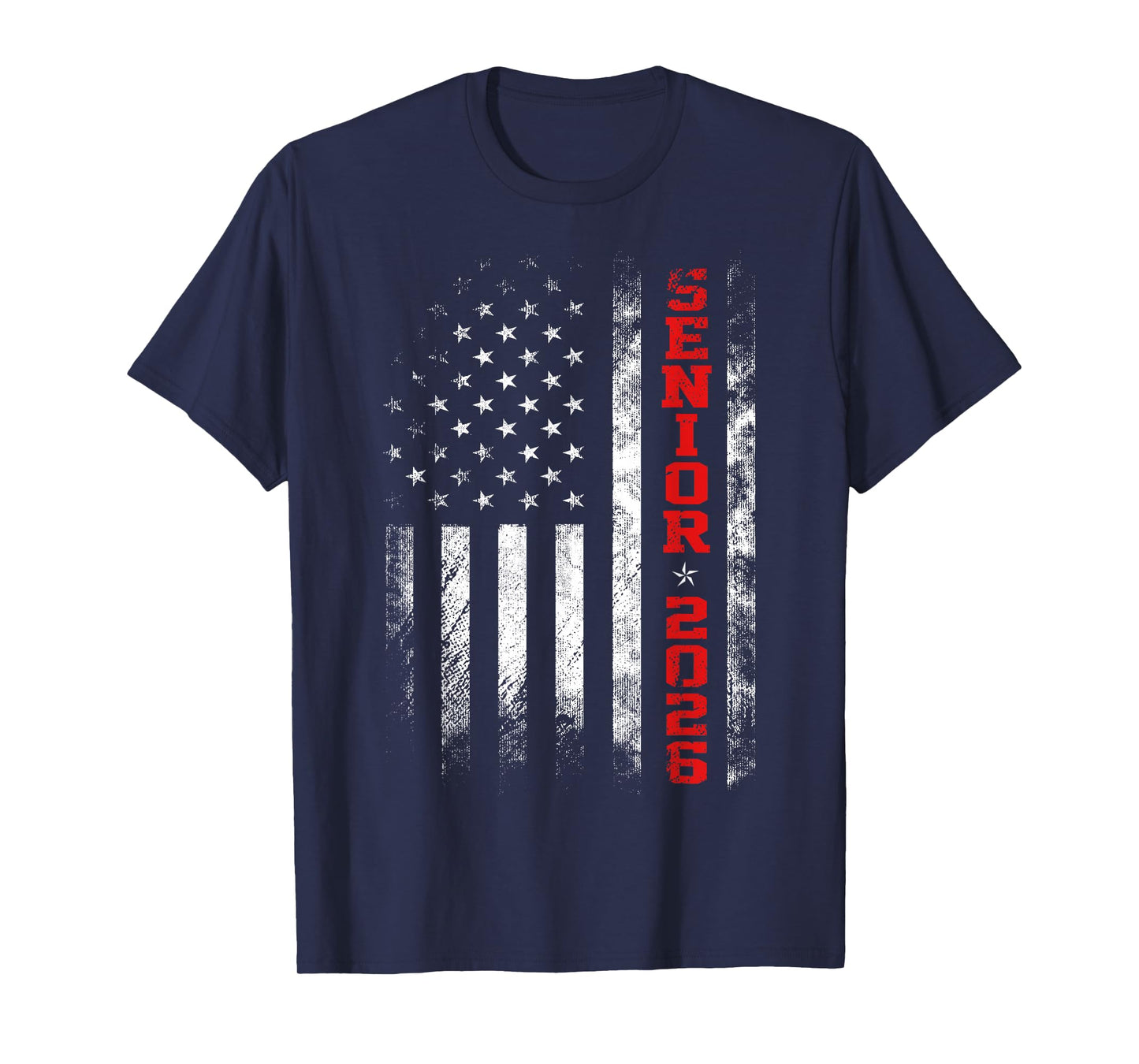 Senior Year 2026 American Flag USA Graduation Class of 2026 T-Shirt