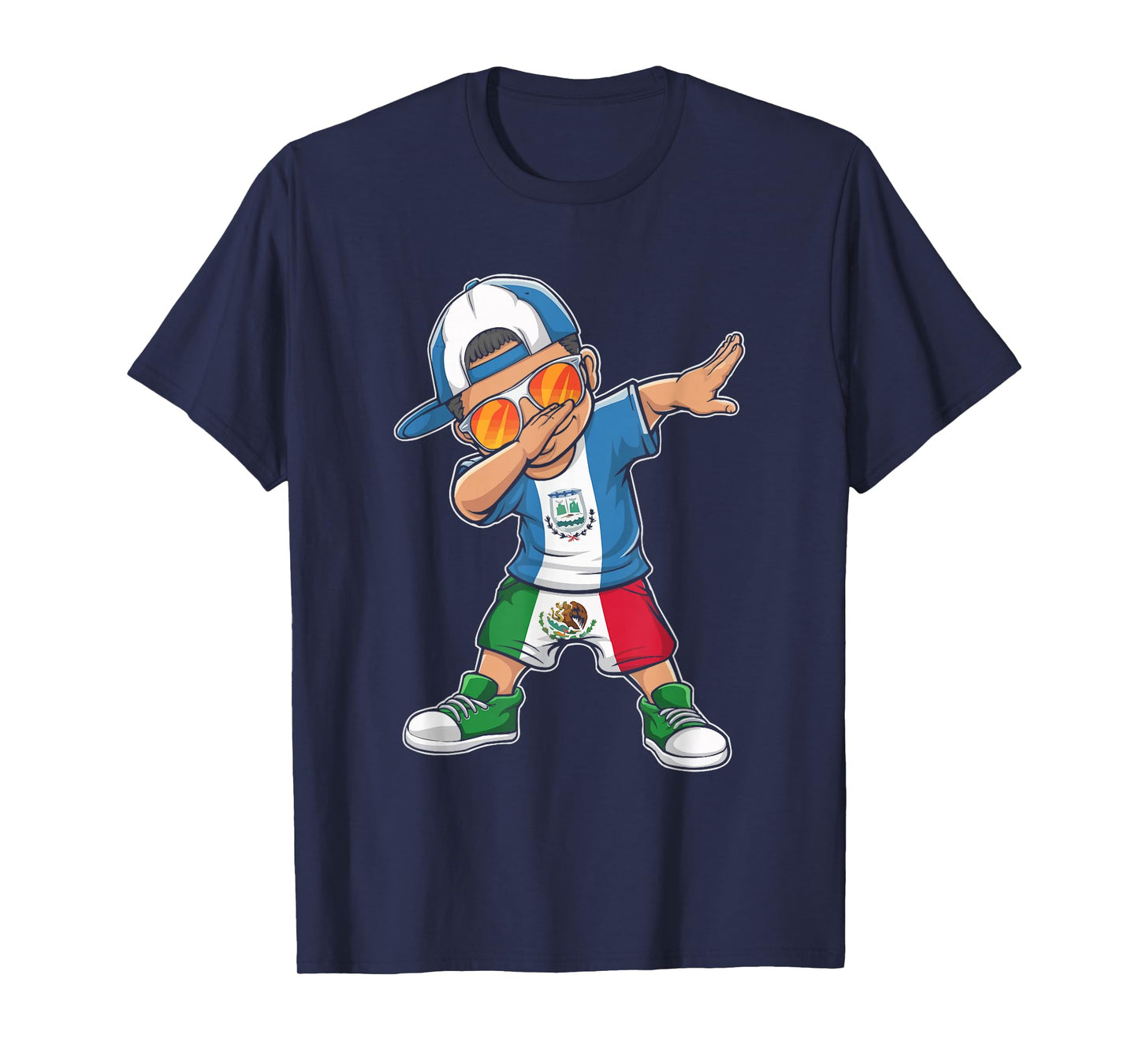 Half Mexican Half Guatemalan Guatemala Flag Mexico T-Shirt