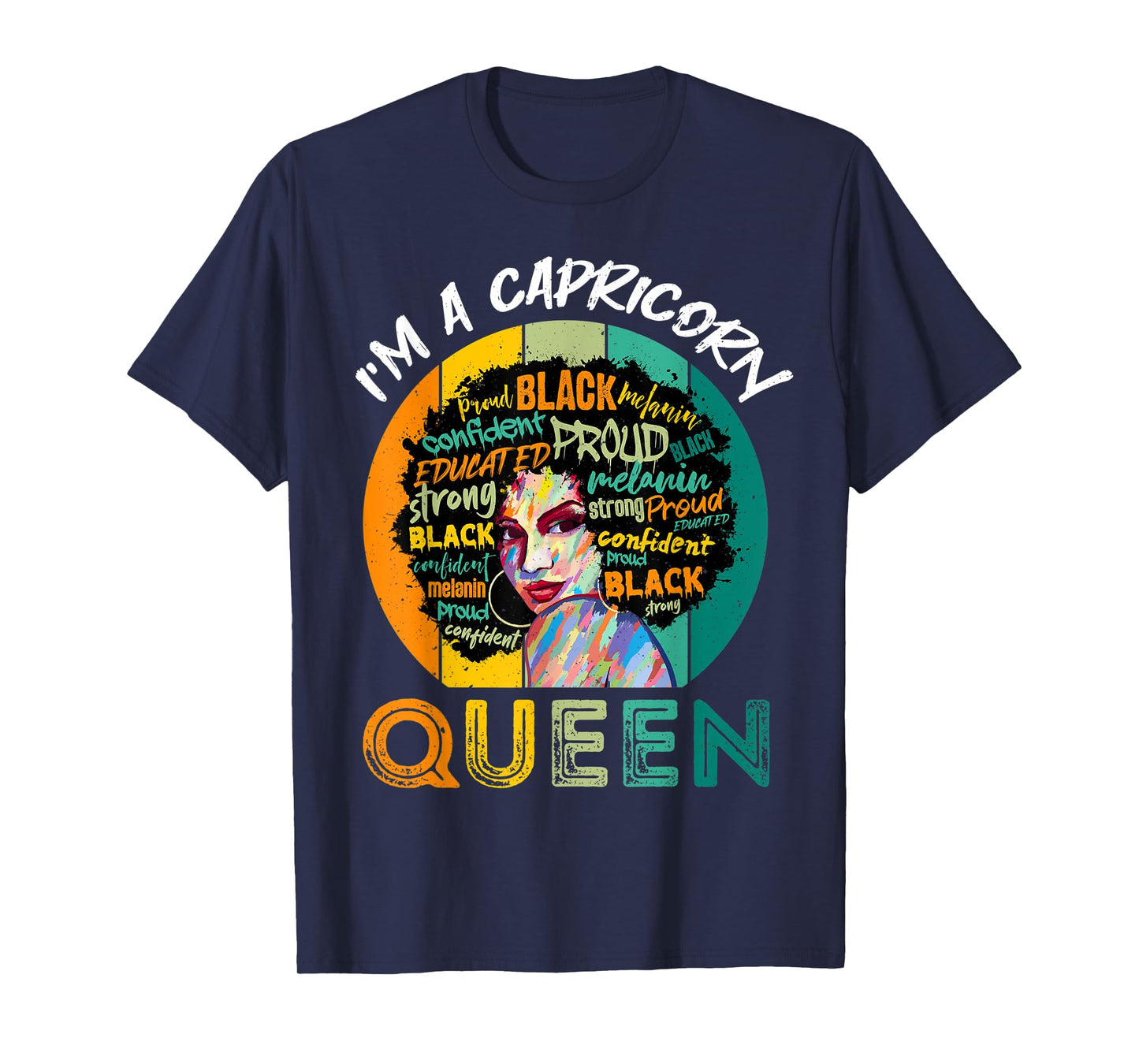 I'm A Capricorn Queen Melanin Black Women Horoscope T-Shirt