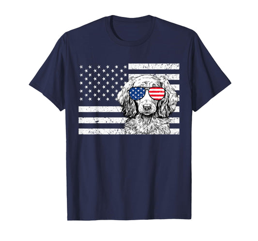 Dachshund Weiner Dog 4th of July US American Flag Patriotic T-Shirt
