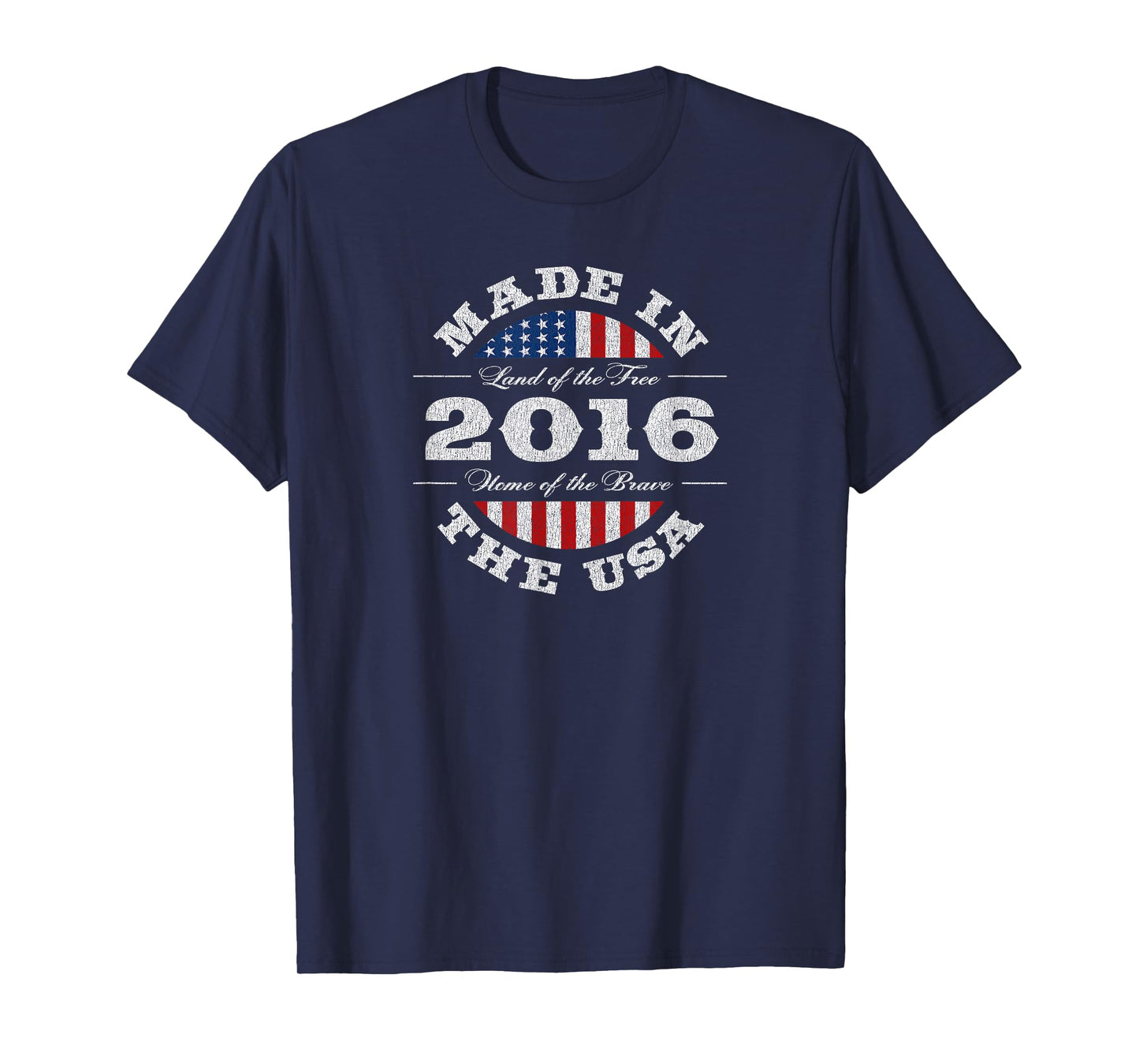9 Year Old Patriotic American USA Flag 2016 9th Birthday T-Shirt
