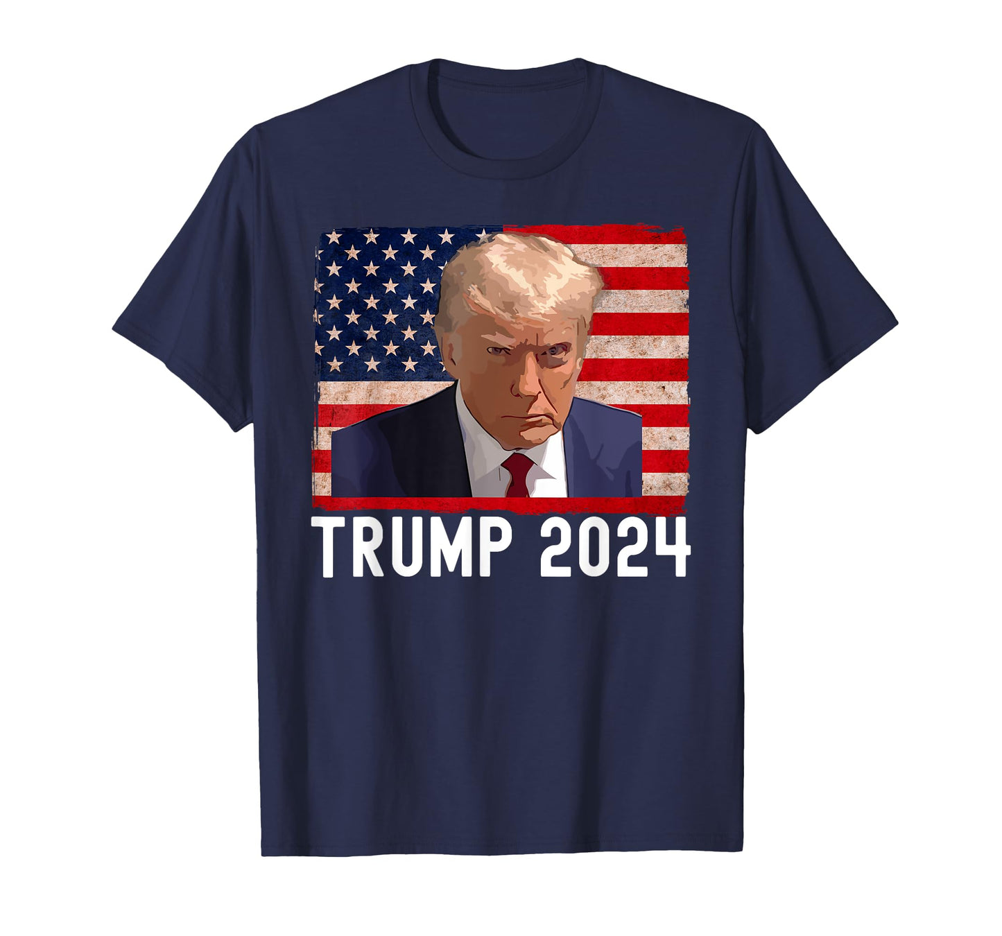 Great I Stand With Trump American Flag Men Woman Vintage T-Shirt