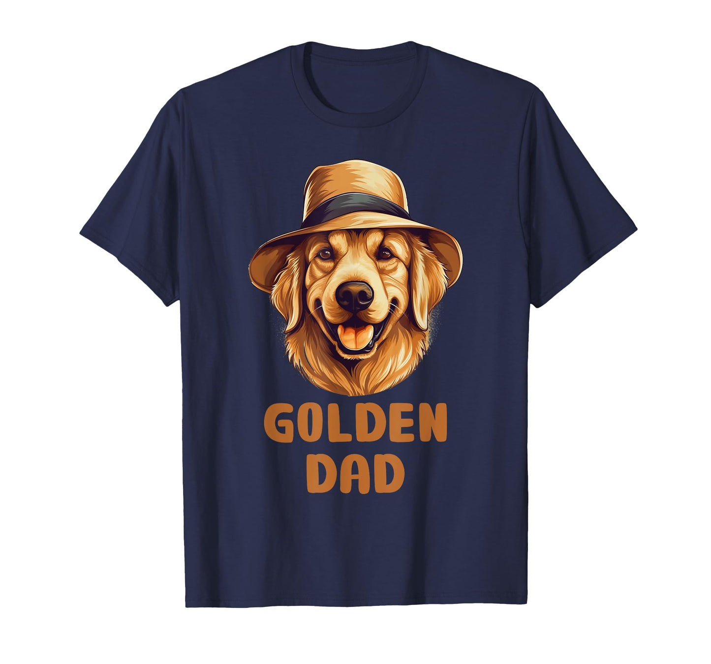 Cute Golden Retriever Dad Dog Lover Gift Funny Golden Owner Men Women Kids T-Shirt