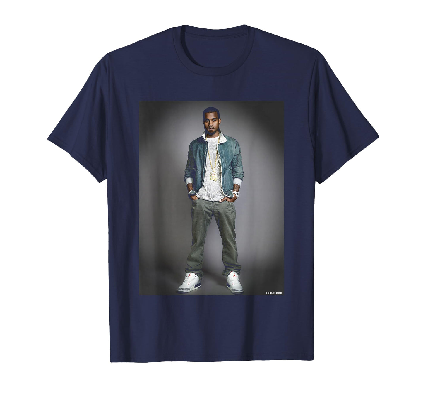 Rap Artist Kanye West by Michael Grecco T-Shirt