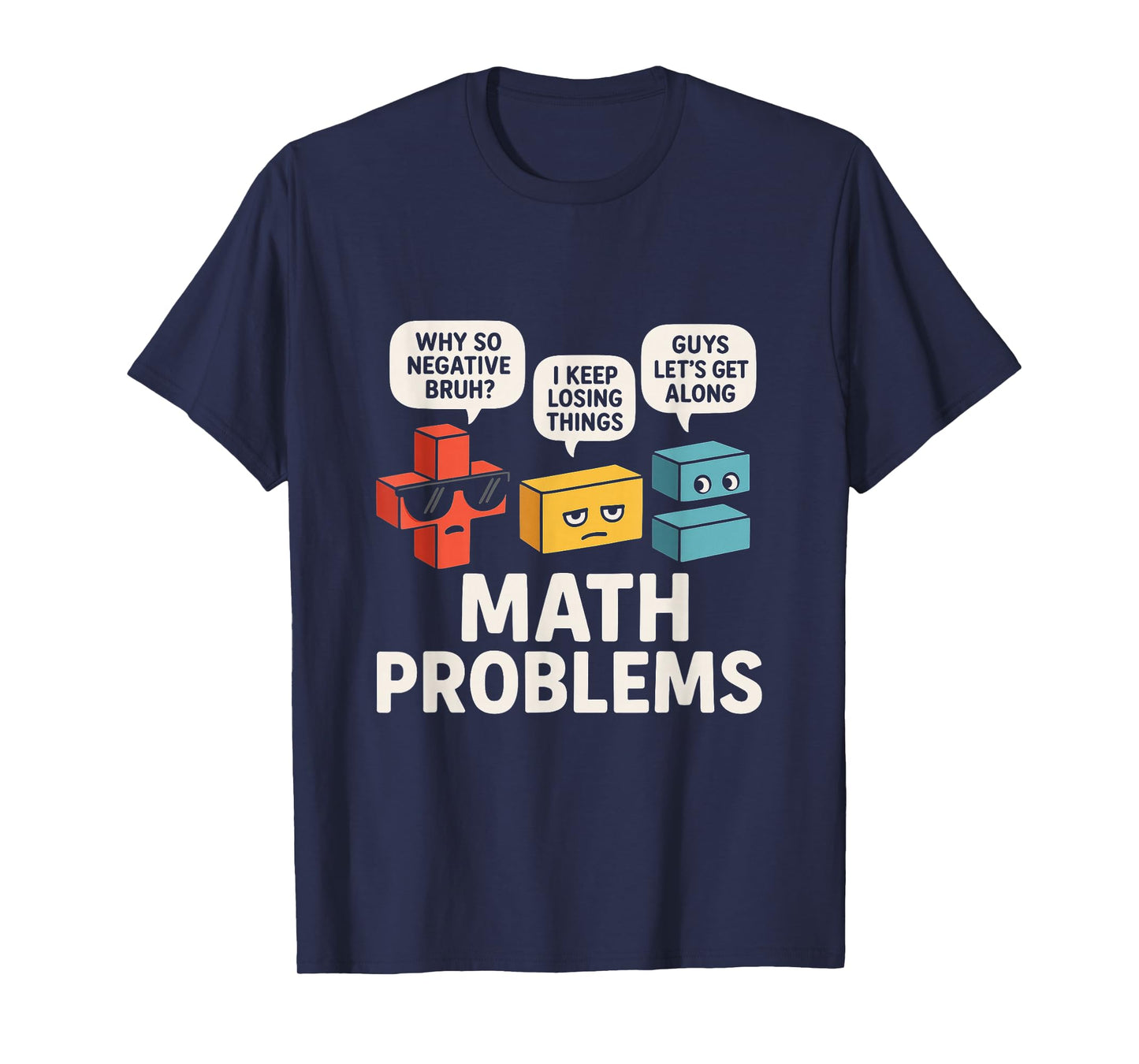 Math Problems Symbols Funny Teacher Back to School Girl Boy T-Shirt