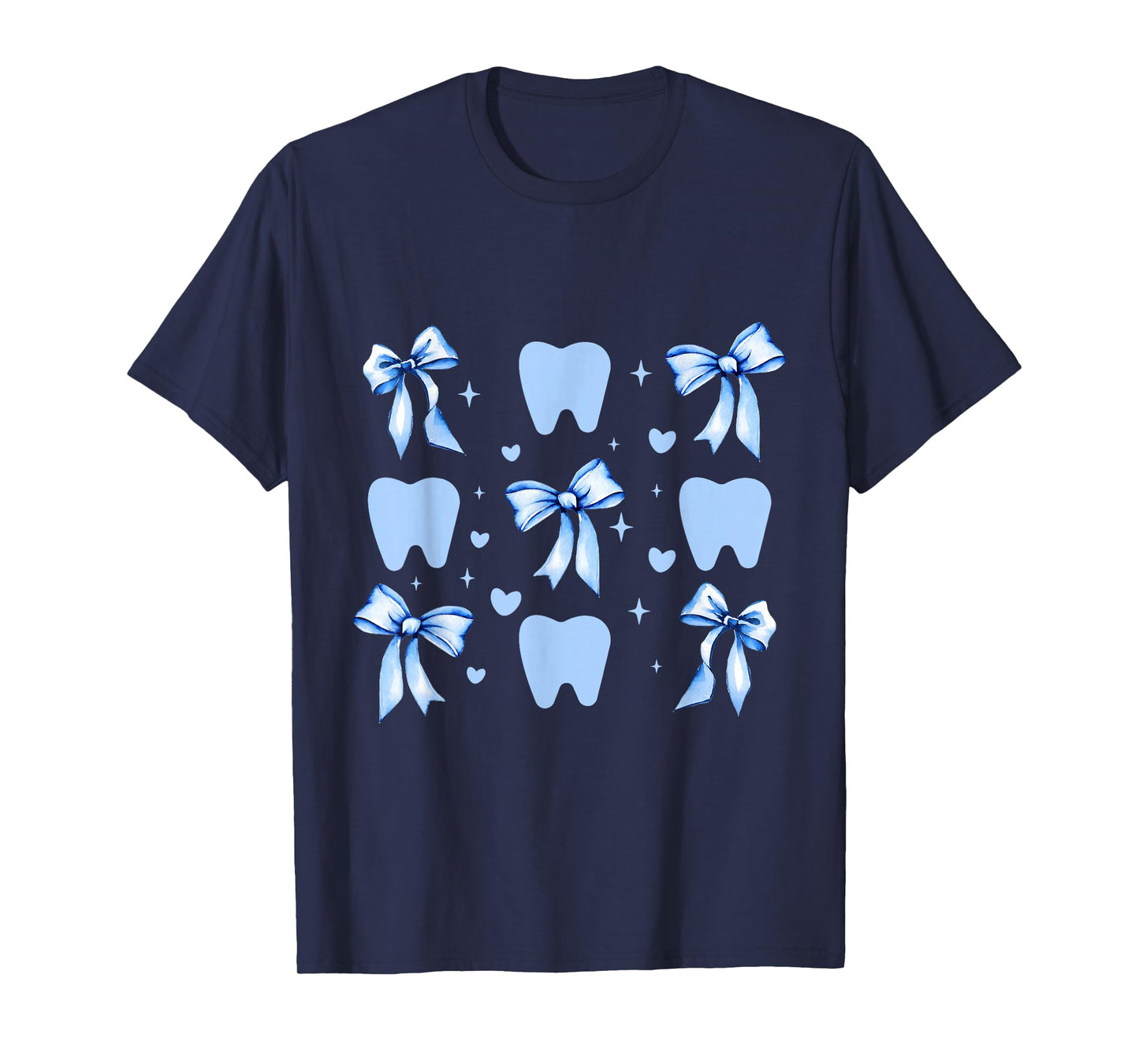 Cute Tooth Dental Assistant Coquette Bow Hygiene Oral RDH T-Shirt