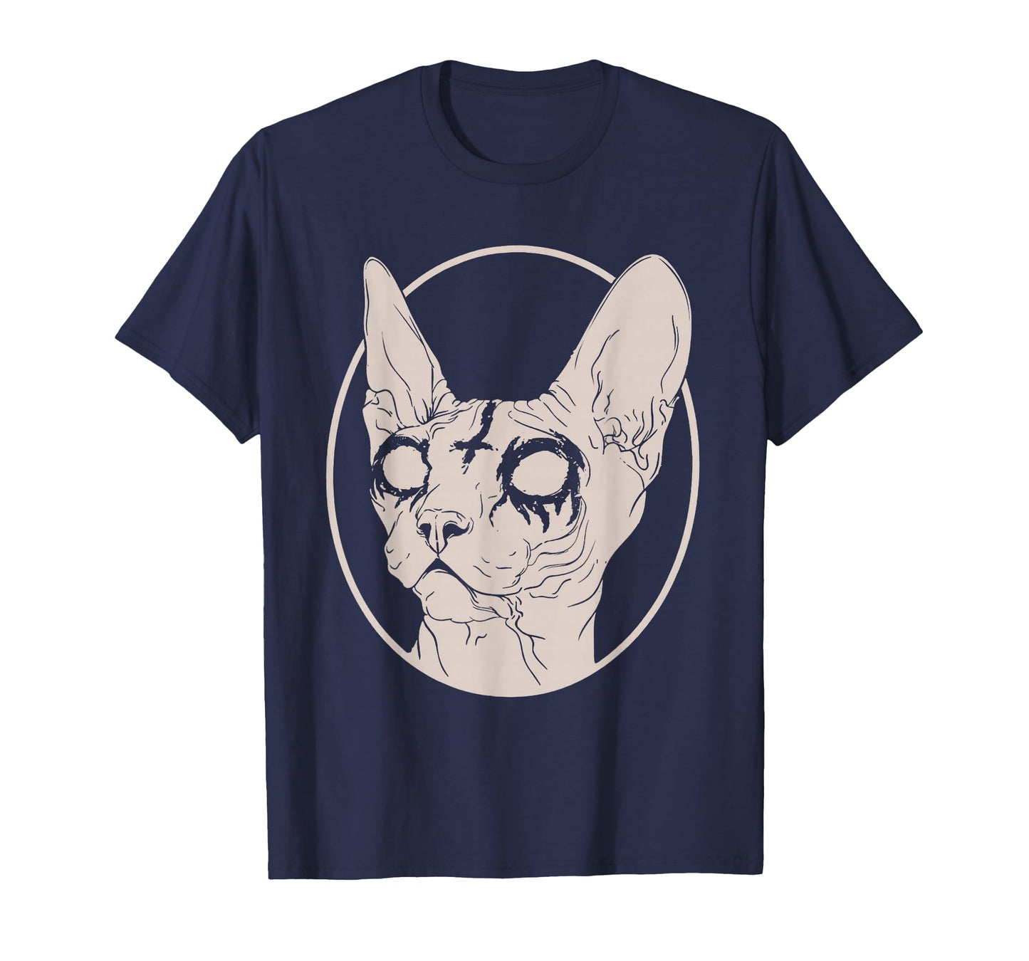 Death Metal Sphynx Cat, Satanic Clothing for Men Women T-Shirt