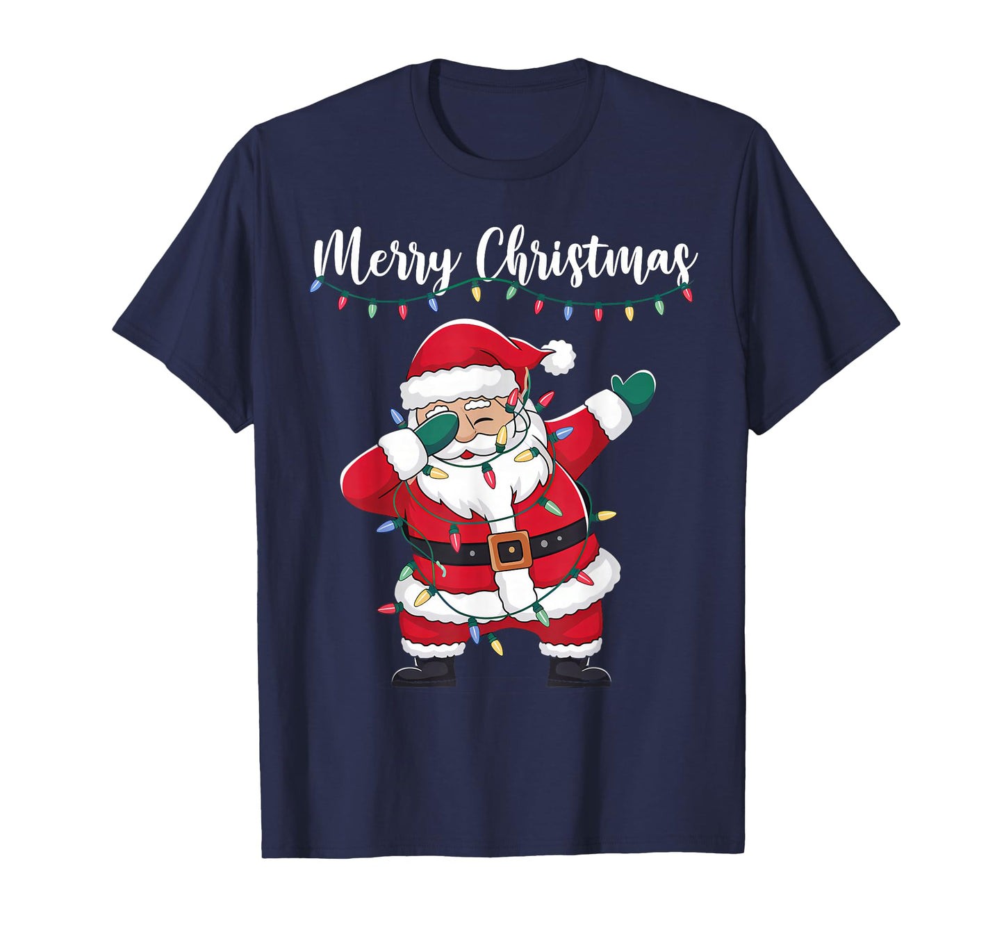 Merry Christmas Funny Dabbing Santa Claus Men Women Kids T-Shirt