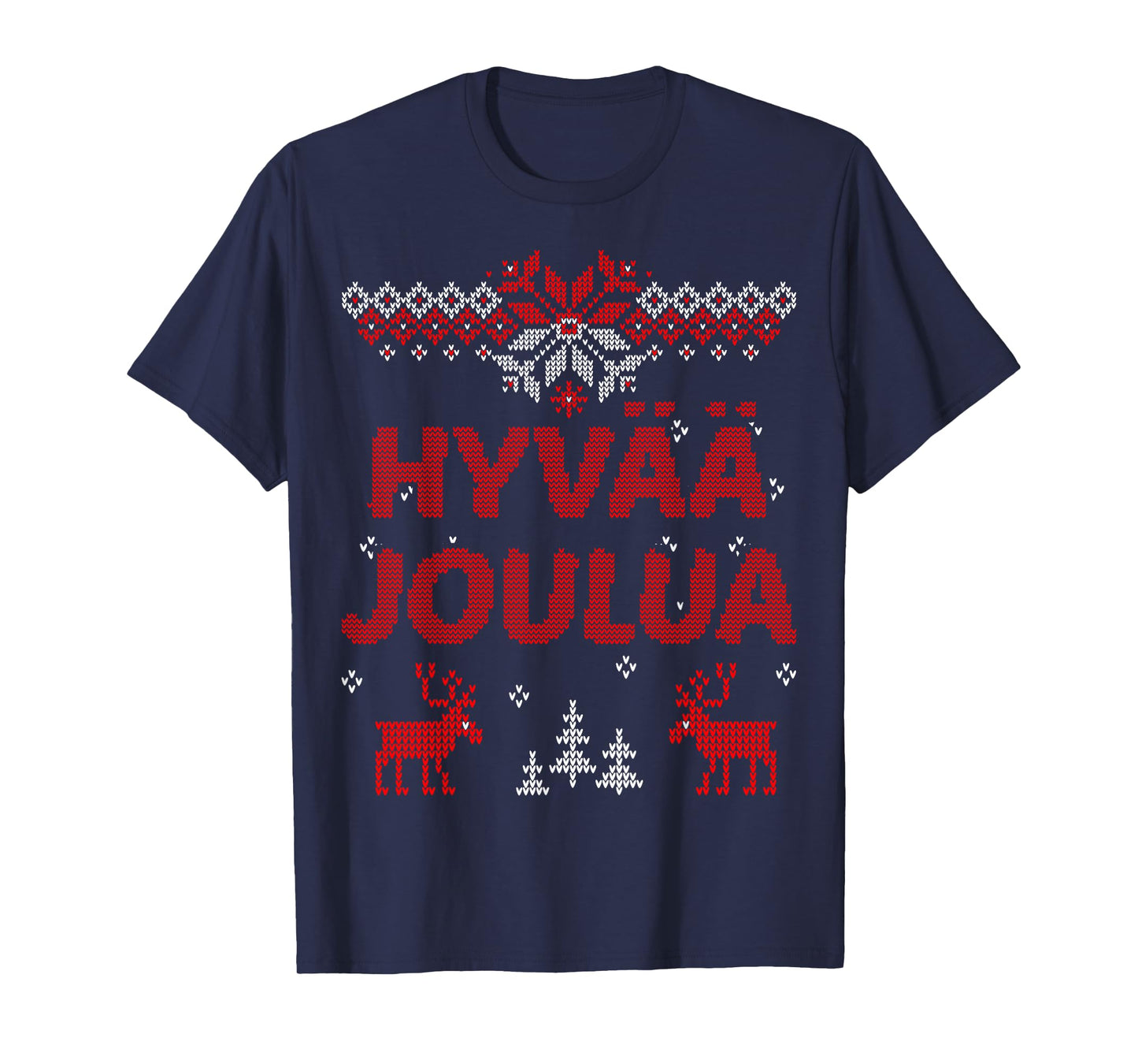 Hyvaa Joulua Finnish Merry Christmas Gift Idea T-Shirt