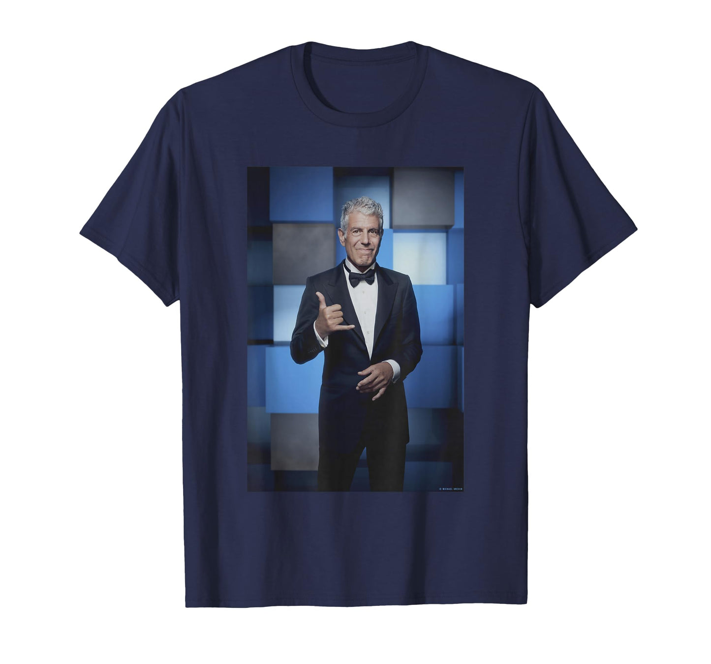 Anthony Bourdain Chef At The Emmys By Michael Grecco T-Shirt