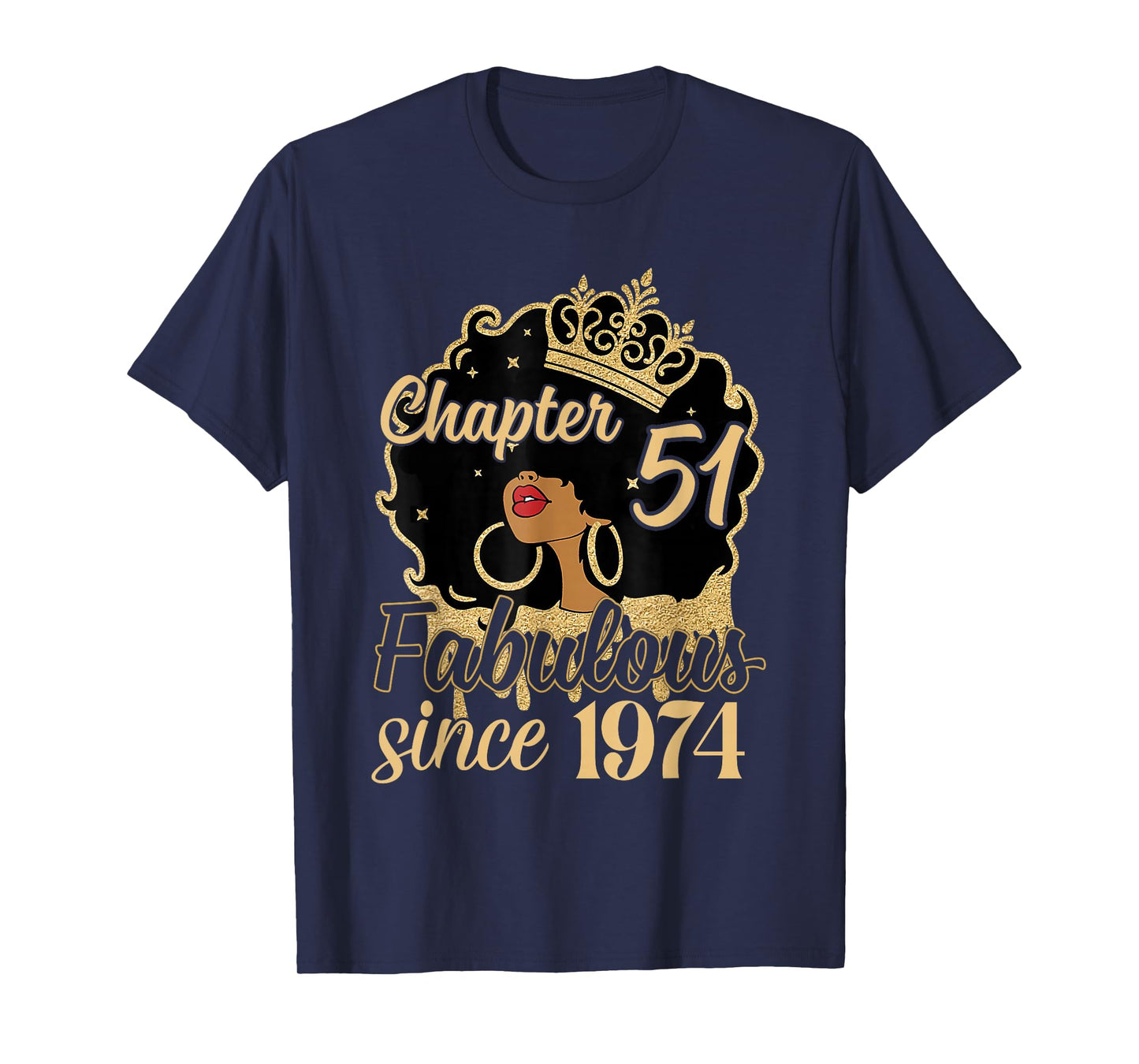 Chapter 51 Fabulous Since 1974 51st Birthday for Girls Women T-Shirt