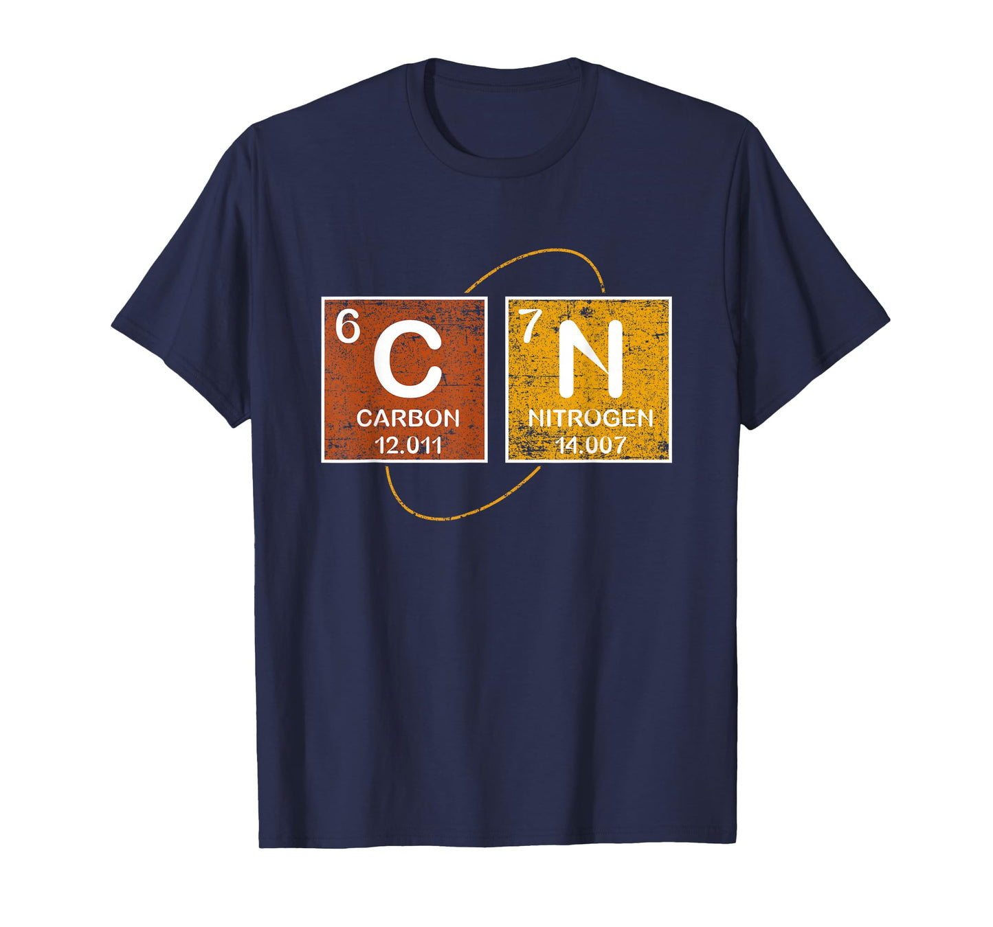 Retro Funny 6 7 Carbon Nitrogen Periodic Science Six Seven T-Shirt