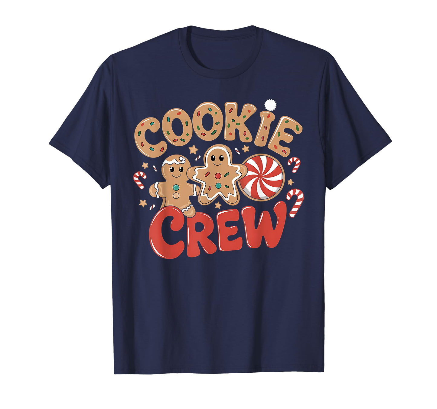 Cookie Crew Gingerbread Christmas Family Baking Team Holiday T-Shirt