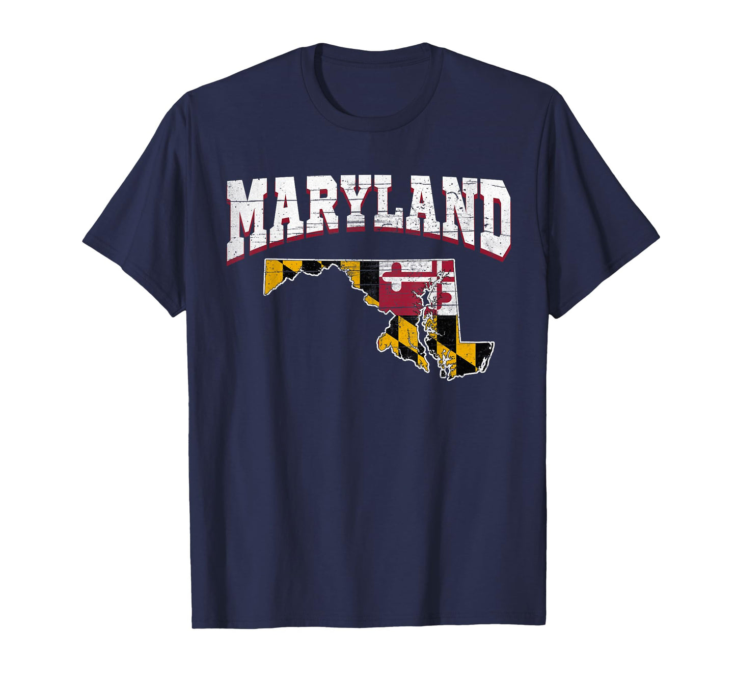 US Citizen Proud America State Flag Land Map Maryland T-Shirt