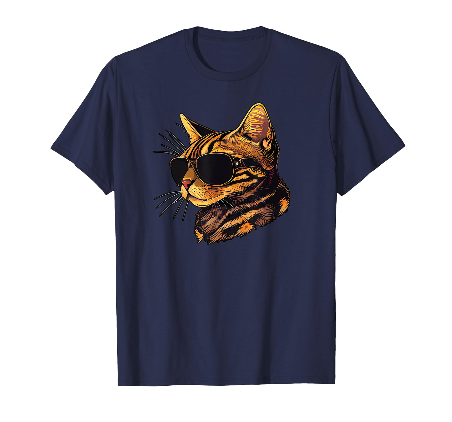 Dad Mom Cat Sunglasses - Bengal Cat T-Shirt