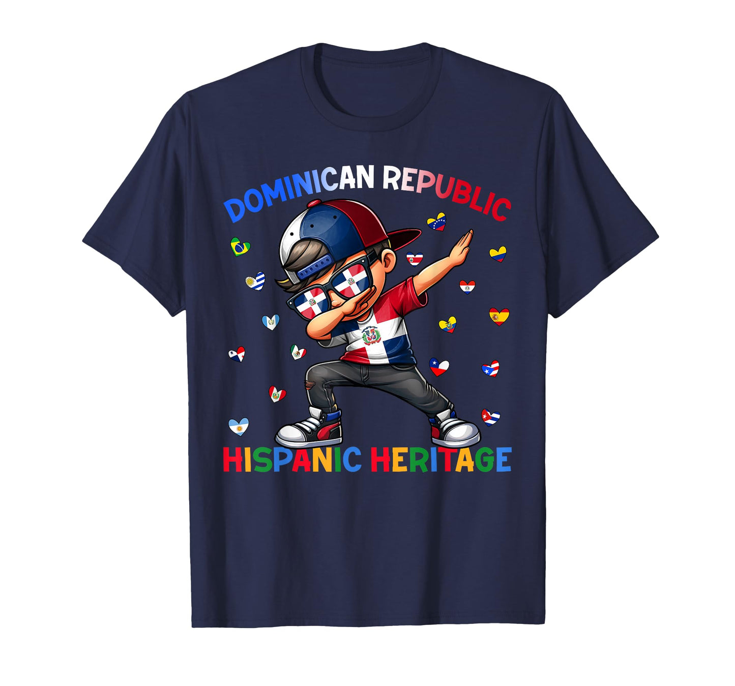 Hispanic Heritage Month Dominican Republic Flag Shirts Boys T-Shirt