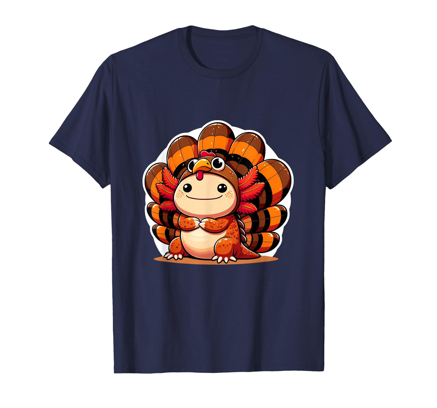 Pilgrim axolotl in Turkey Disguise turkey costume T-Shirt