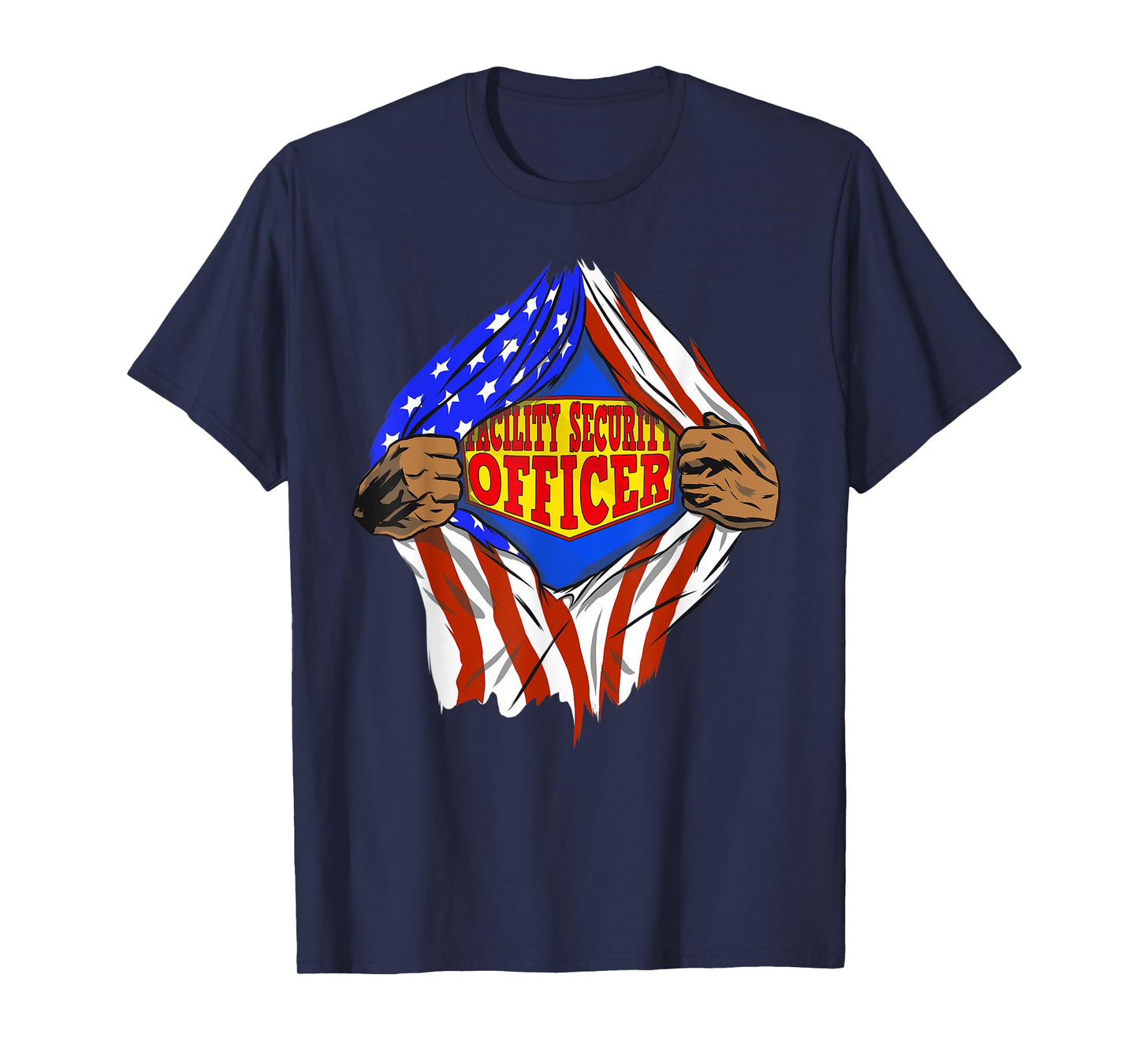 Funny Super Facility Security Officer Hero Job T-Shirt