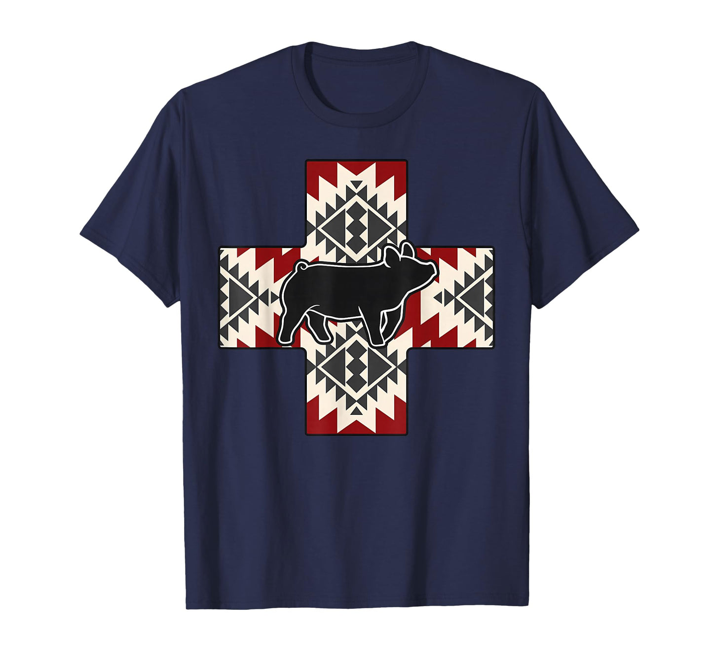 Aztec Show Pig Livestock Pig Breeder Stock Show Mom Pig T-Shirt