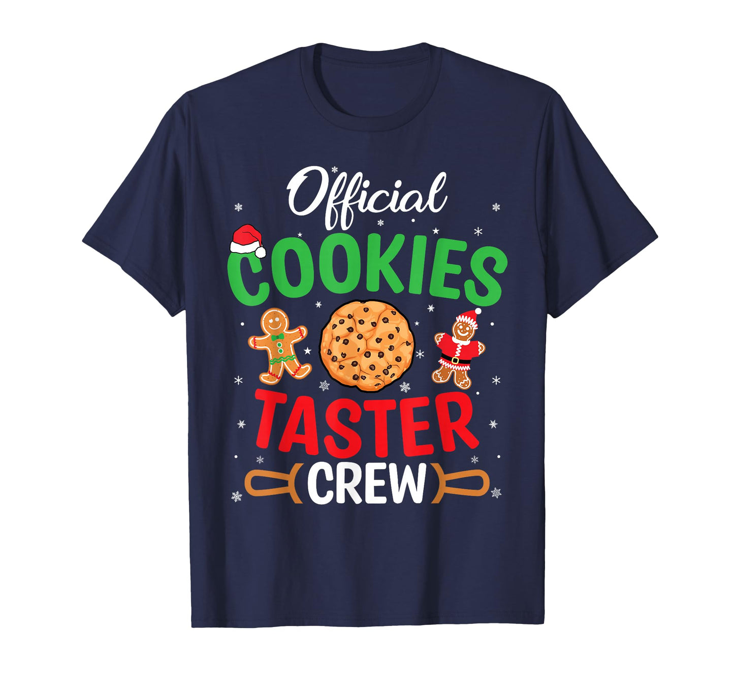 Christmas Official Cookie Taster Crew Team Gingerbread Xmas T-Shirt