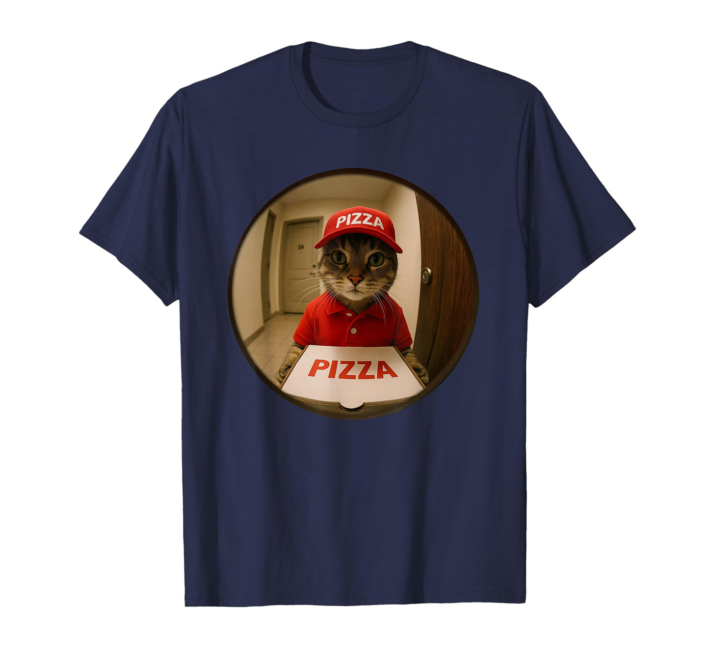 Funny Cats and Pizza Shirt Kitten Cat Shirt Men Women Kids T-Shirt